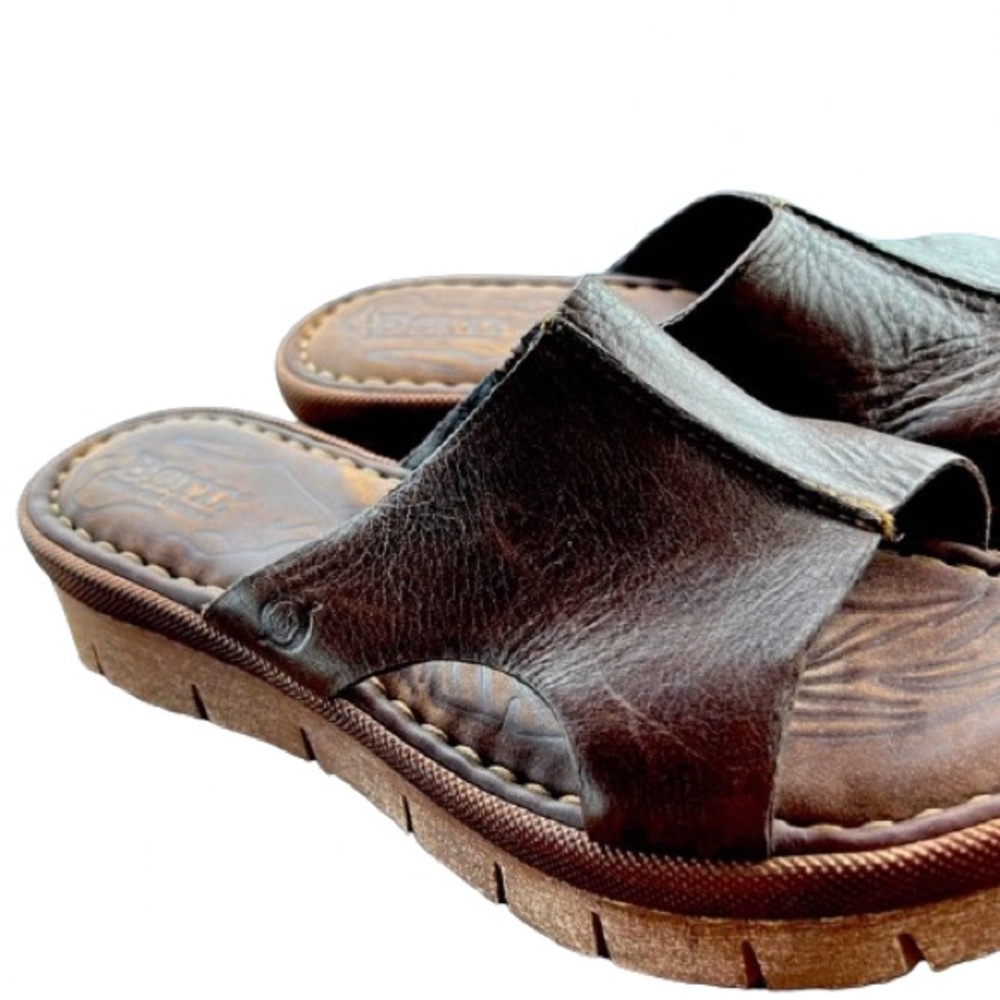 Women’s Leather Born Mule Platform Sandal size 8